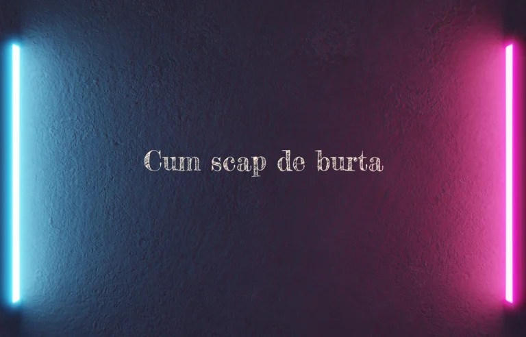 cum scap de burta