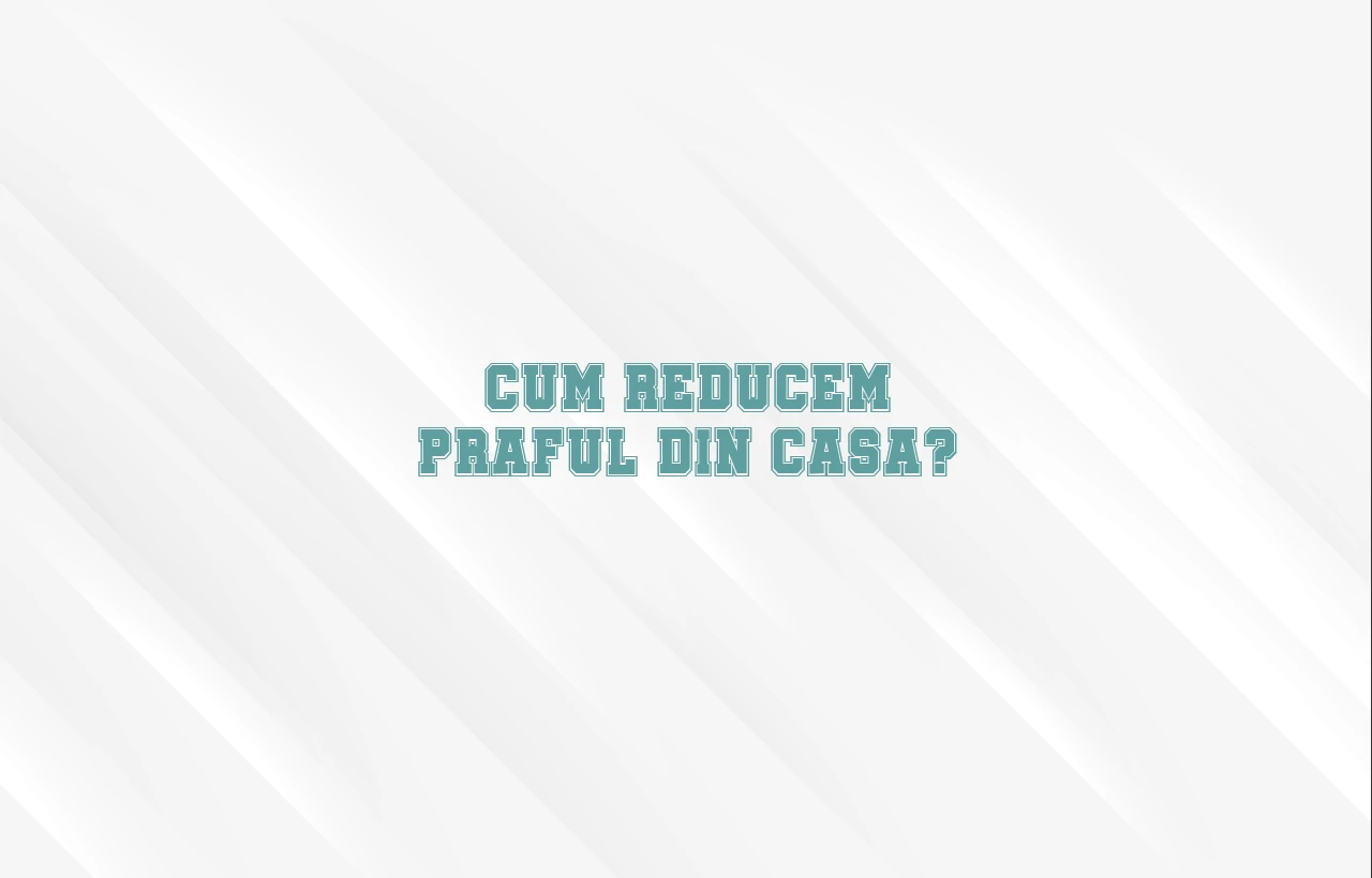 cum reducem praful din casa